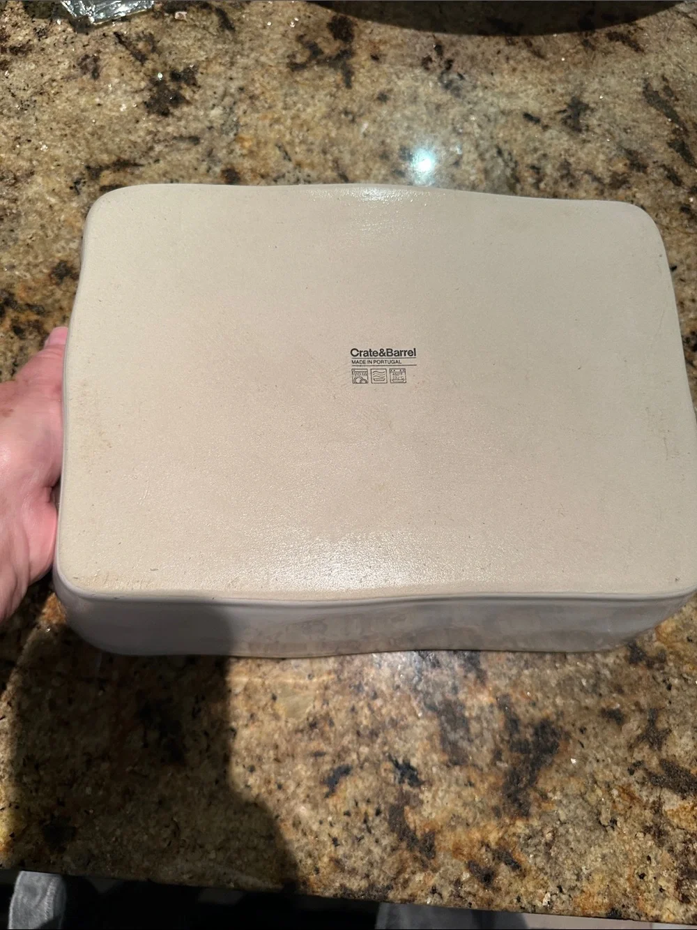 Crate & Barrel casserole dish